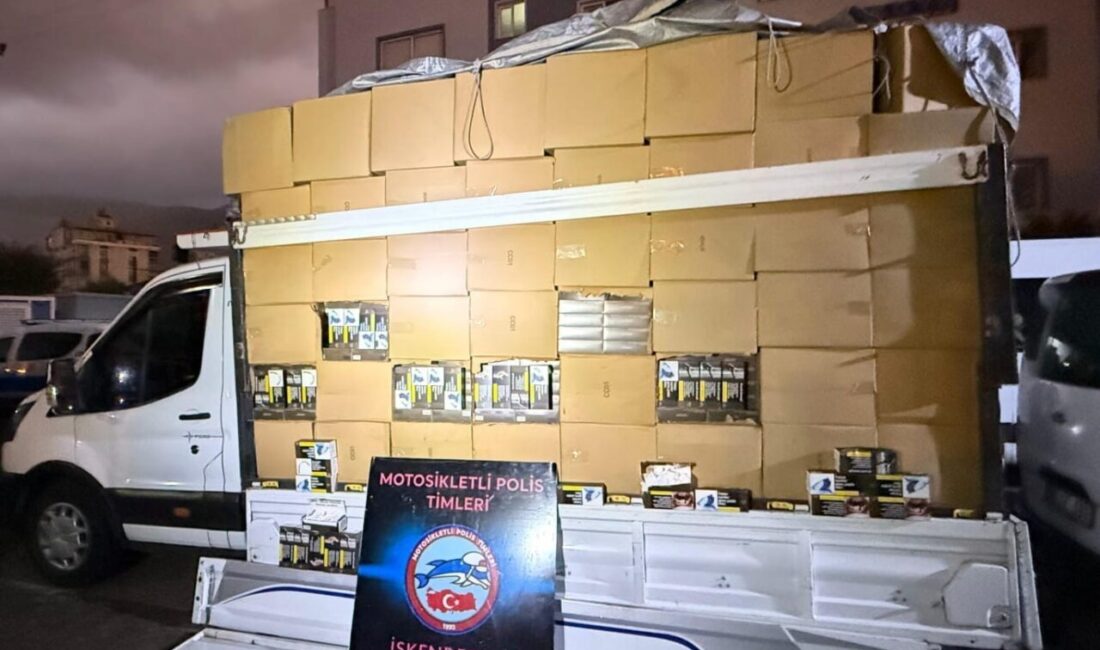 Hatay’ın İskenderun ilçesinde polis ekipleri tarafından 2 milyon 900 bin