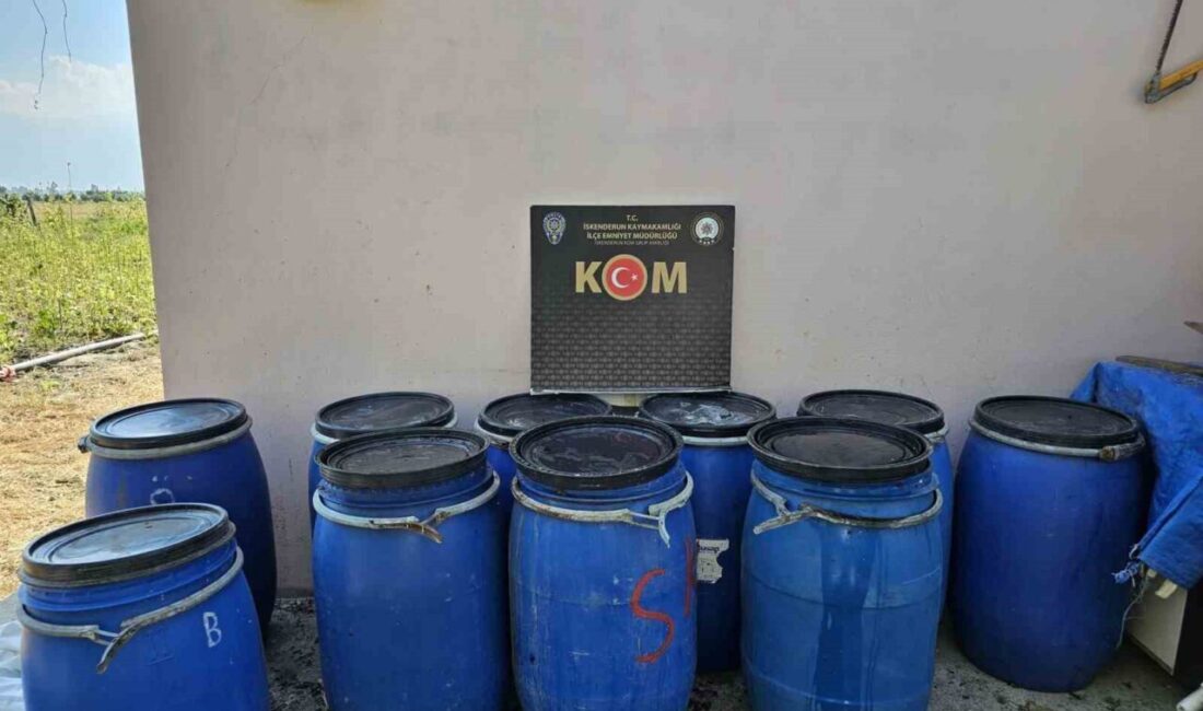 Hatay’ın Arsuz ilçesinde belirlenen 3 adreste yapılan aramada bin 35