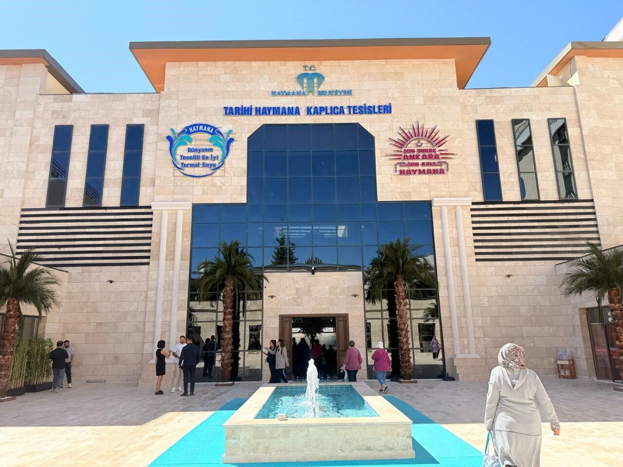 Ankara’nın Haymana ilçesindeki yeni termal tesis açılışında ilk gün 5