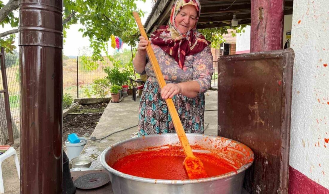 Tekirdağ’ın Hayrabolu ilçesinde vatandaşlar, geleneksel yöntemlerle kış hazırlıklarına başladı. Sabahın