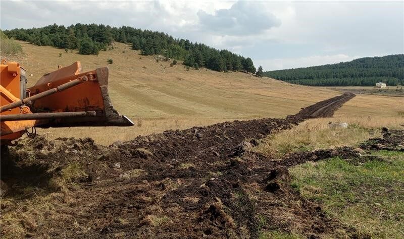 Ardahan Üniversitesi kampüsünde altyapı çalışmaları hız kesmeden devam ediyor. Ardahan