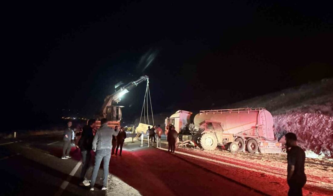 Iğdır-Doğubayazıt karayolunda saman yüklü bir traktör ile kamyonun çarpışması sonucu