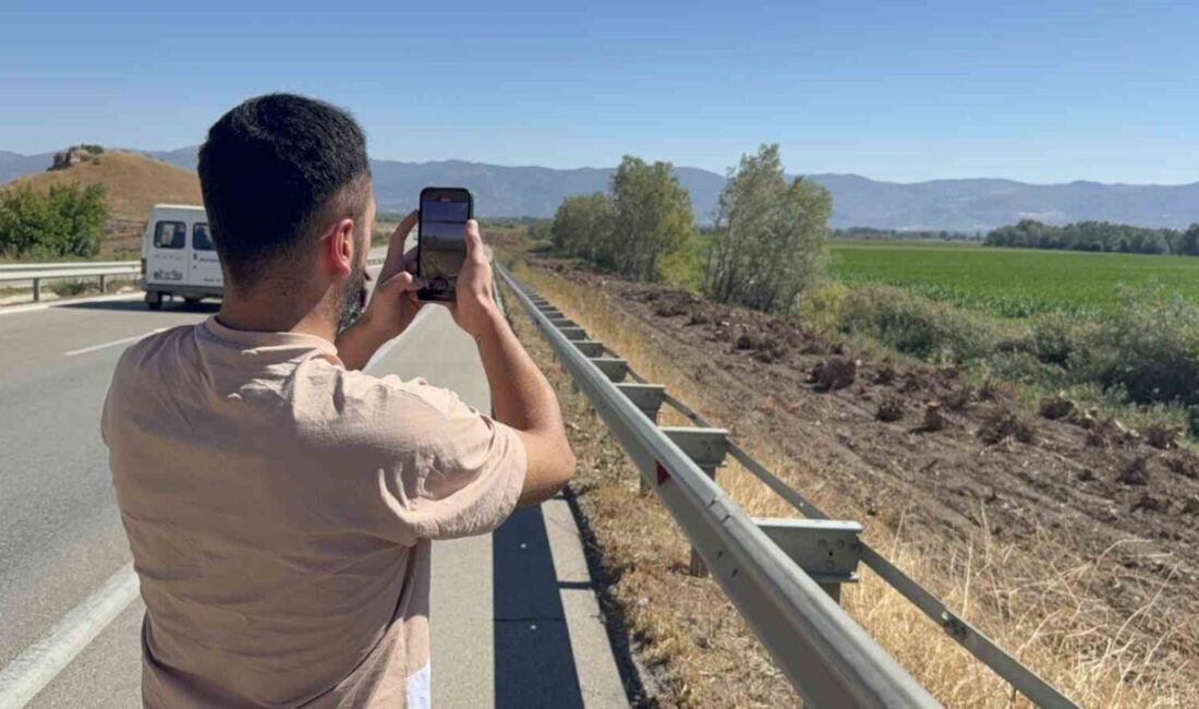 Tokat ile Turhal arasındaki karayolunu süsleyen ve doğal tünel görüntüsüyle