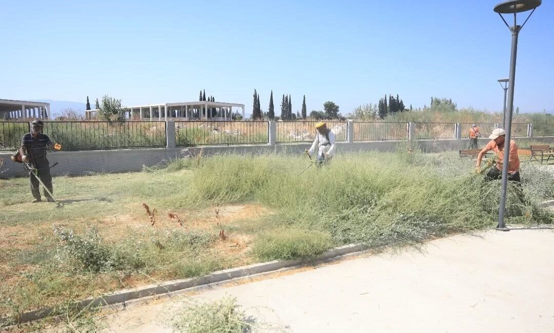 İncirliova Belediyesi, yeni eğitim dönemine hazırlık kapsamında Okullar Kampüsü’nde yabani