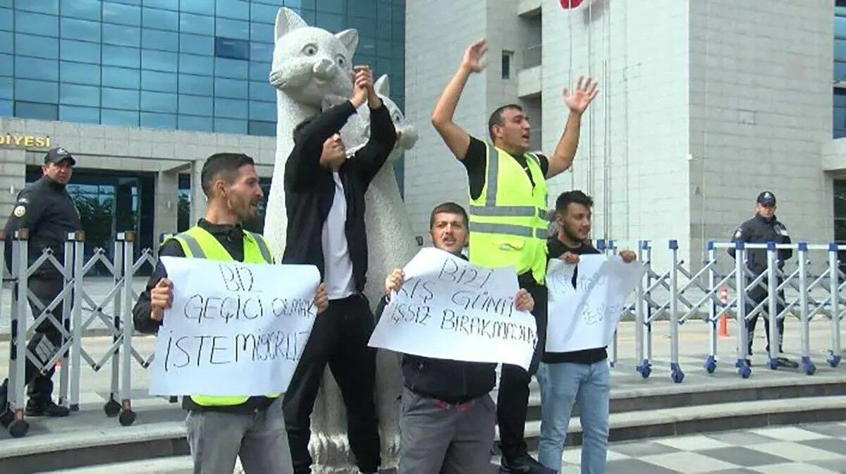 Sözleşmeleri biten 100 peyzaj işçisi, Ankara Büyükşehir Belediye (ABB) Başkanı