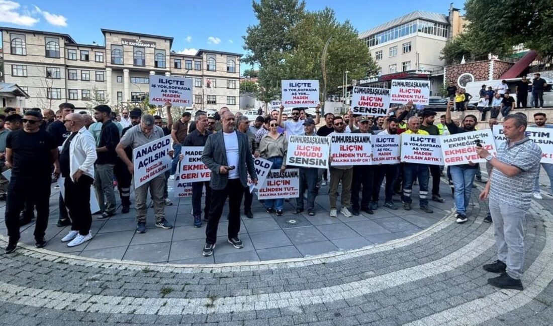 Erzincan’ın İliç’te bölge halkı, Anagold Çöpler Madeni’nin 19 aydır üretime