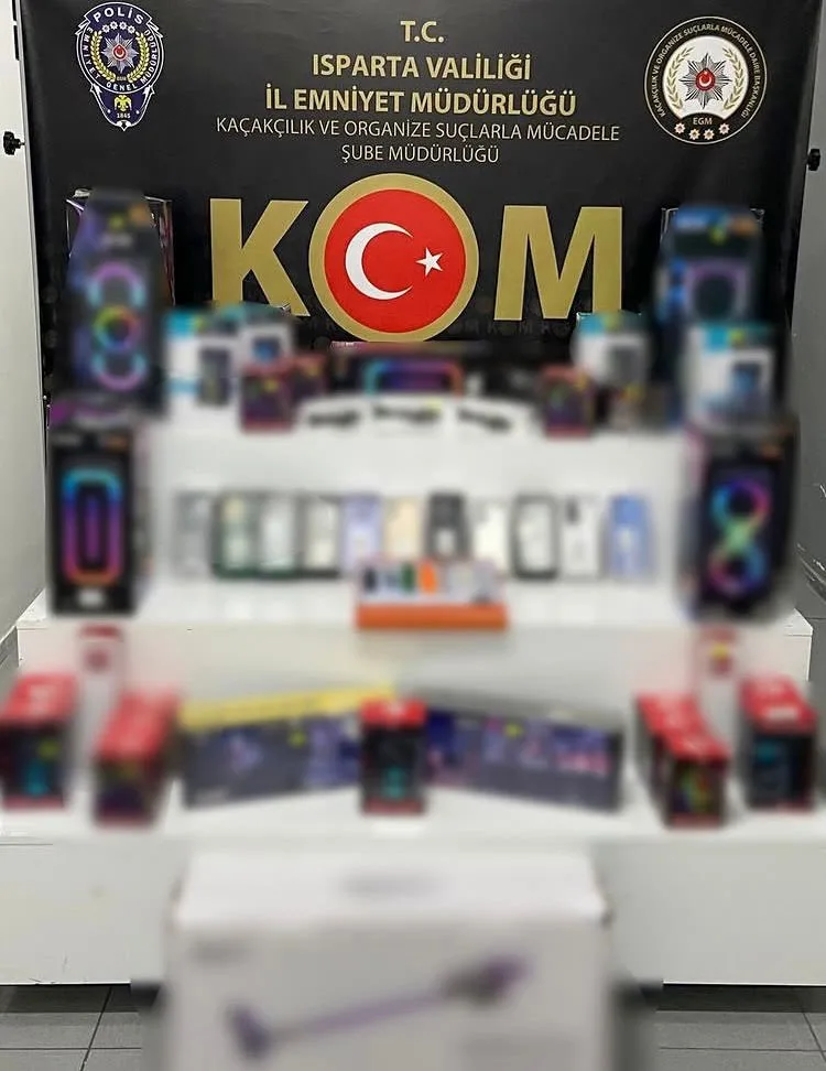 Isparta İl Emniyet Müdürlüğü ekiplerince Şarkikaraağaç ilçesinde bir iş yerinde