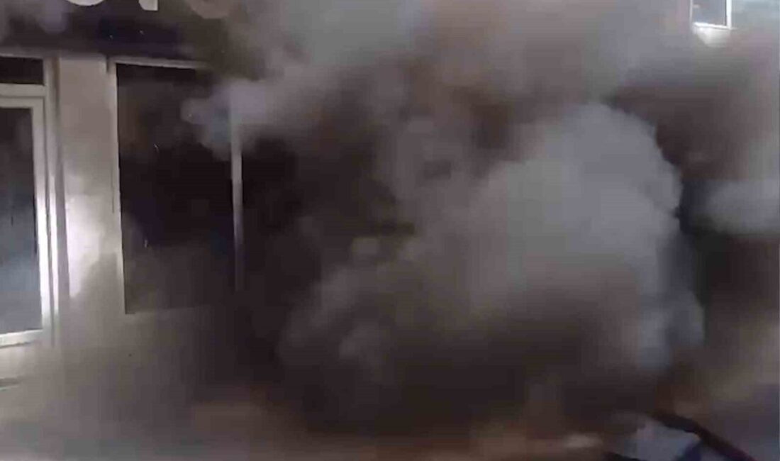 Kırıkkale’de motosiklet tamir dükkanında çıkan yangında sprey tüplerinin patlaması paniğe