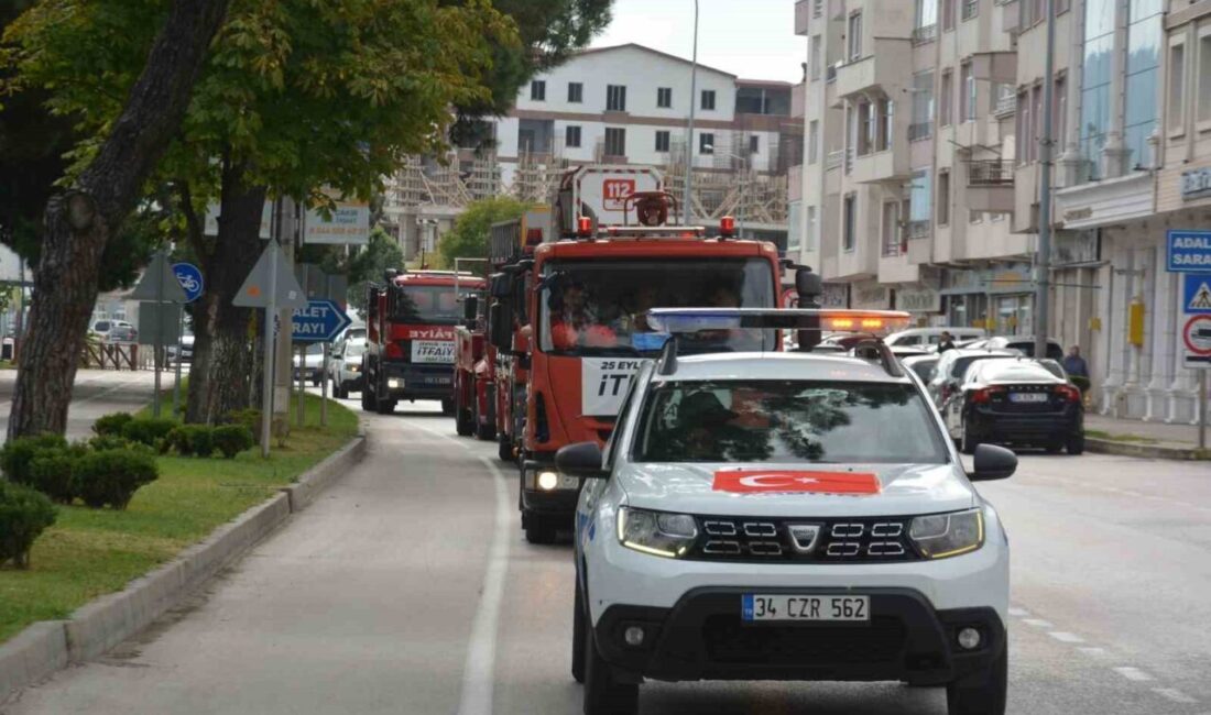 Ordu’nun Ünye ilçesinde, itfaiye teşkilatının 311’inci kuruluş yıl dönümü dolayısıyla