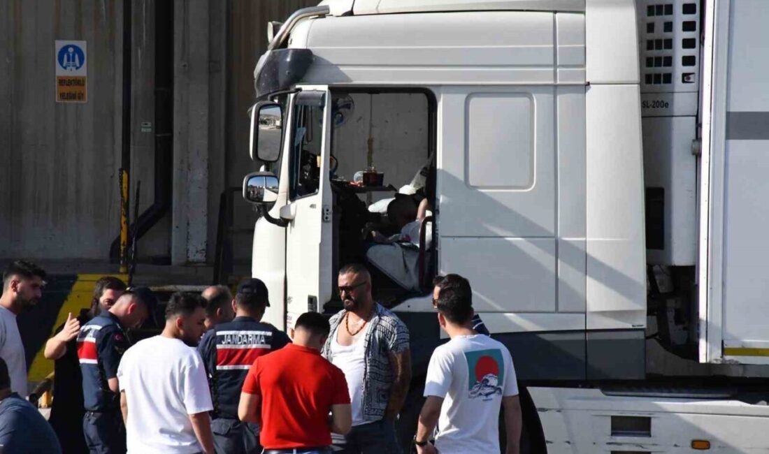 İzmir’de bir zincir markete ait ürünleri taşıyan tır sürücüsü, park
