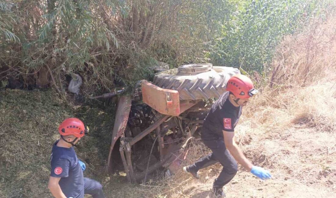 İzmir’in Ödemiş ilçesinde meydana gelen traktör kazasında 33 yaşındaki sürücü