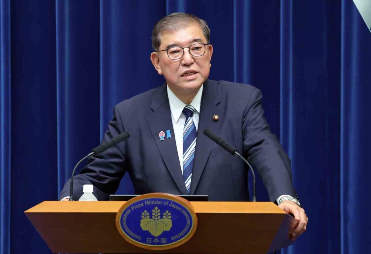 Japonya Başbakanı Shigeru Ishiba düzenlediği basın toplantısında, iktidardaki Liberal Demokrat