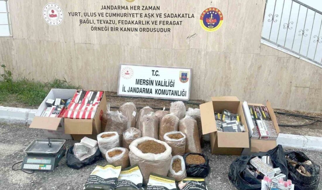 Mersin’in Mut ilçesinde jandarma ekipleri, kaçak sigara ticaretiyle ilgili yaptığı