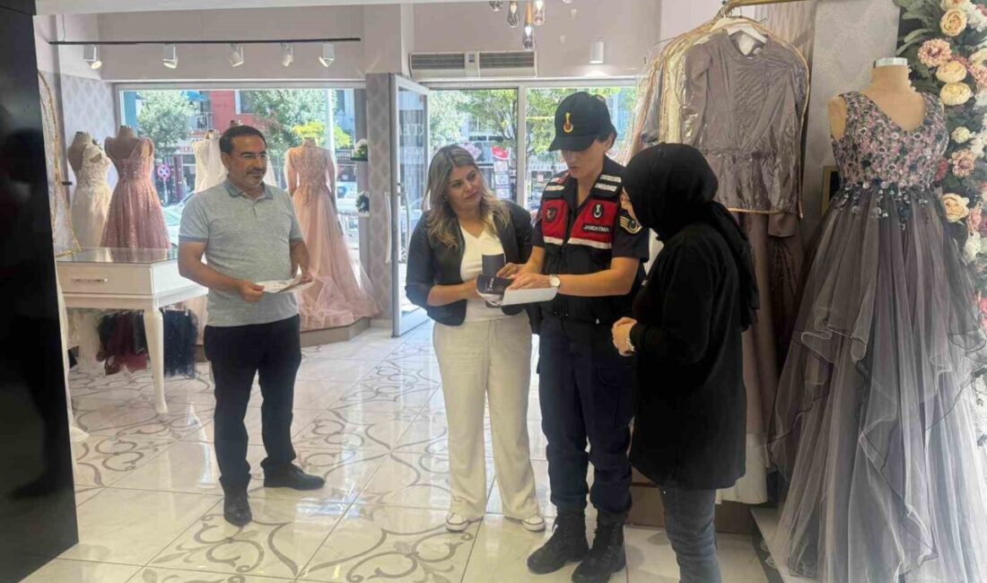 Afyonkarahisar’da jandarma ekipleri tarafından işletmelerde çalışan kadınlara yönelik ‘Kadına Yönelik