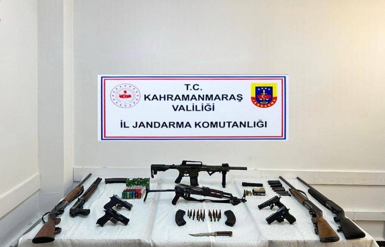 Kahramanmaraş İl Jandarma Komutanlığı ekiplerince Onikişubat ilçesinde düzenlenen operasyonda çok