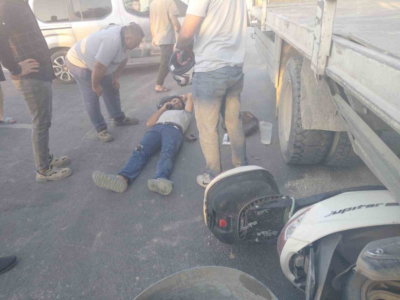 Malatya’da kamyon ile motosikletin karıştığı trafik kazasında 1 kişi yaralandı.