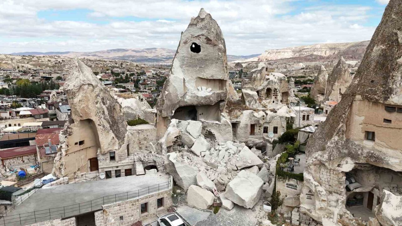 UNESCO Doğal ve kültürel miras listesinde yer alan Kapadokya bölgesinde