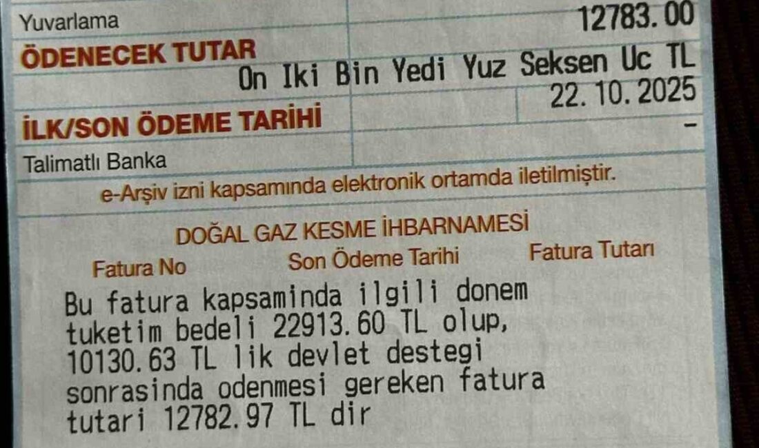 Tekirdağ’ın Kapaklı ilçesinde iki kişilik aileye 22 bin 913 liralık