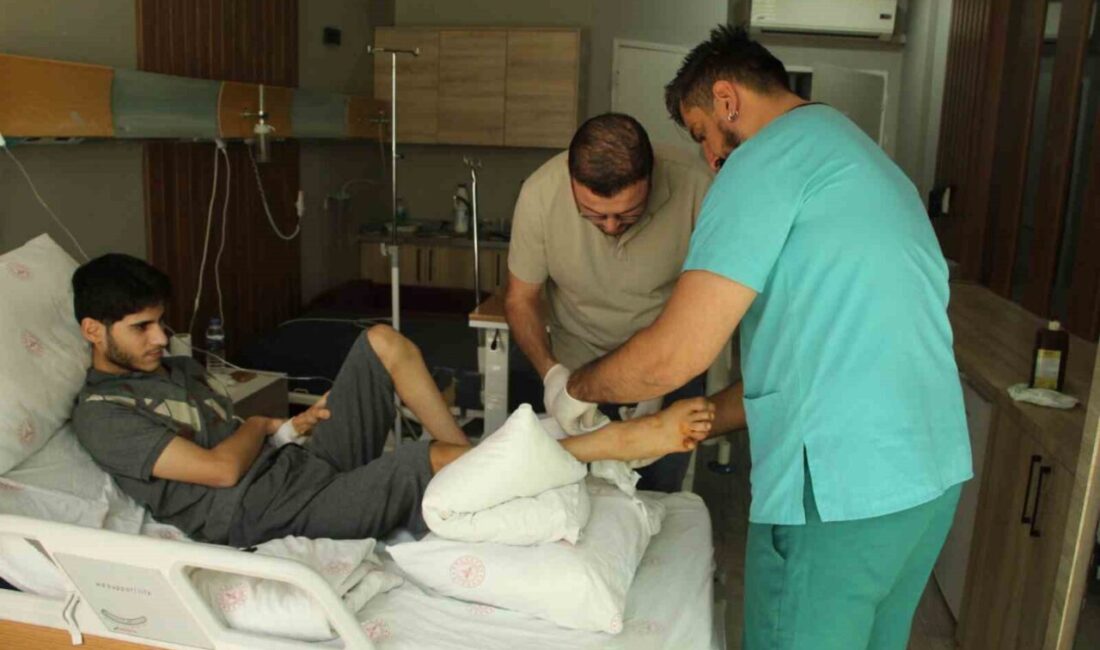 ŞIRNAK (İHA)-Spina bifida hastası 19 yaşındaki Fatih Ayas’ın topuğundaki 5