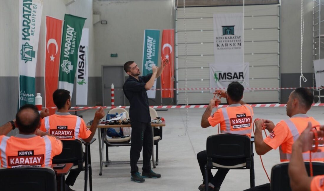Konya’nın merkez Karatay ilçe Belediyesi Arama ve Kurtarma Ekibi, aldığı