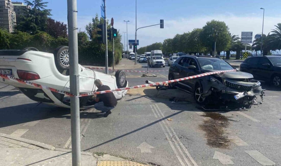 Kartal’da iki aracın çarpışması sonucu meydana gelen trafik kazasında 4