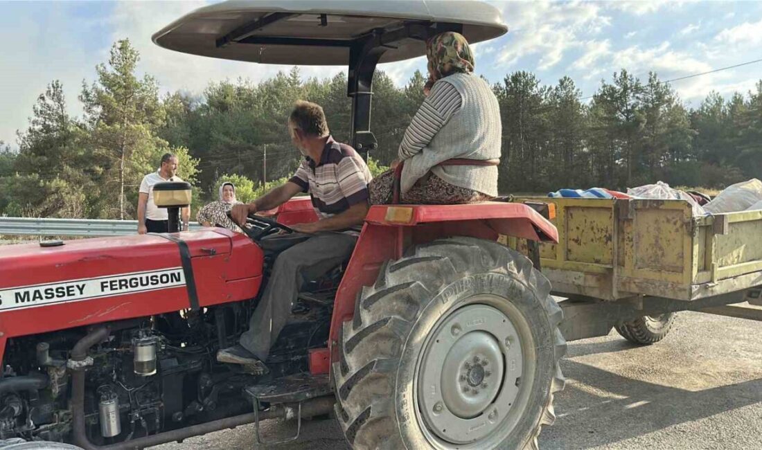 Kastamonu-Karabük sınırında süren iki orman yangını sebebiyle 5 köy tahliye
