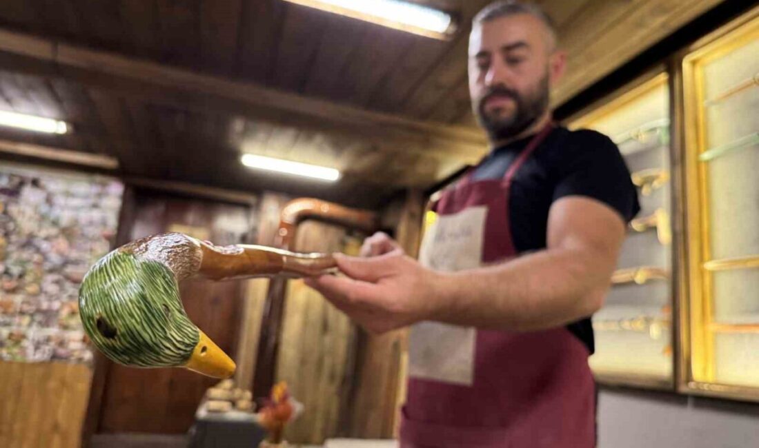 Karabük’ün Safranbolu ilçesinde yaşayan Ali Yapıcı (38), babasından öğrendiği bastonculuk