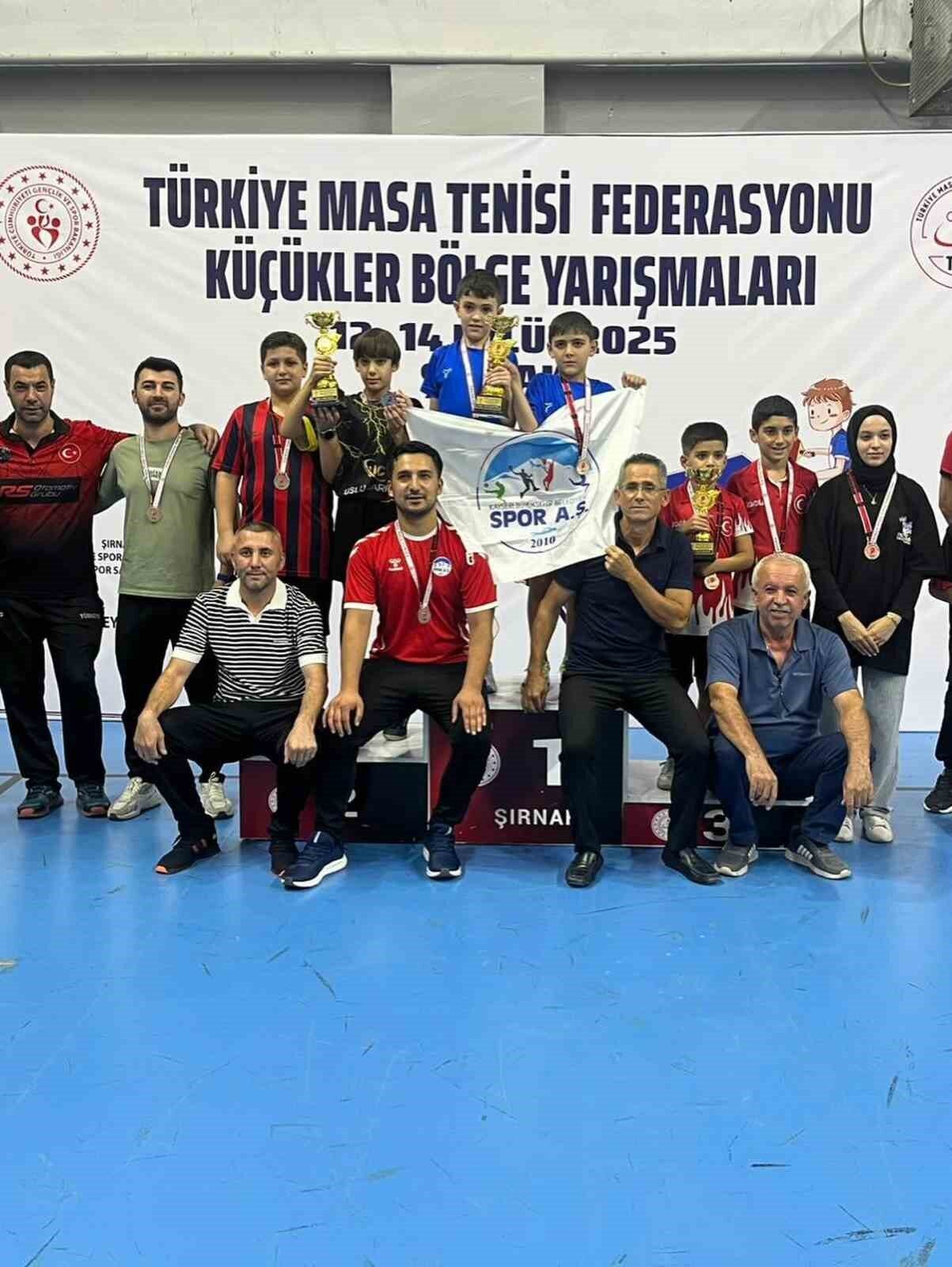 Şırnak’ta yapılan Küçükler Bölge Takım ve Ferdi Yarışmaları’nda Kayseri Spor