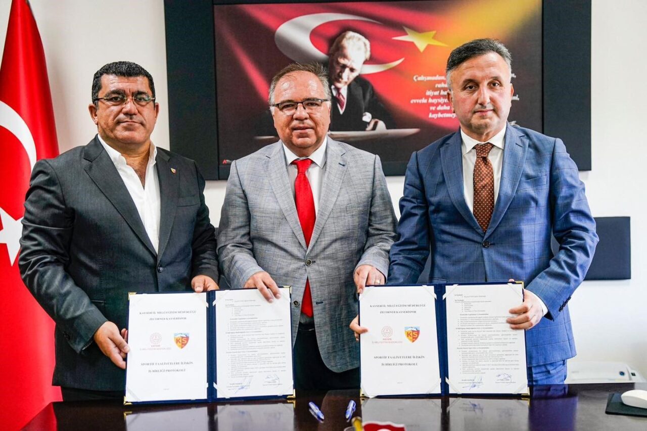 Süper Lig’de mücadele eden Kayserispor Kulübü ile Milli Eğitim Müdürlüğü