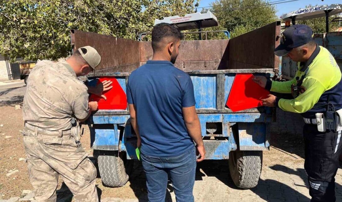 Kilis’te traktörlerin karıştığı trafik kazalarının önlenmesi ve tarım araçlarının güvenli