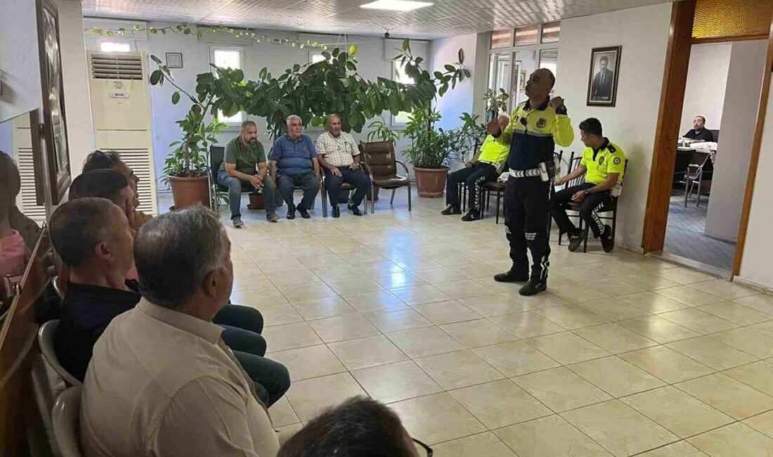Kilis’te, emniyet ve jandarma ekiplerince okul servis aracı şoförleri ve