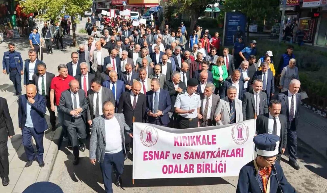 Kırıkkale’de Ahilik Haftası etkinlikleri mehter marşı eşliğinde yapılan kortej yürüyüşüyle