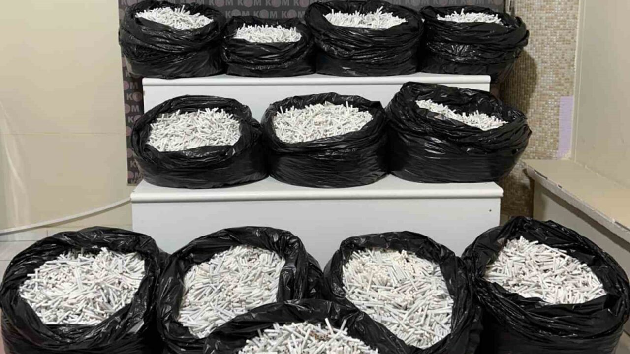 Kırıkkale’de polis ekiplerince düzenlenen operasyonda 57 bin 340 adet doldurulmuş