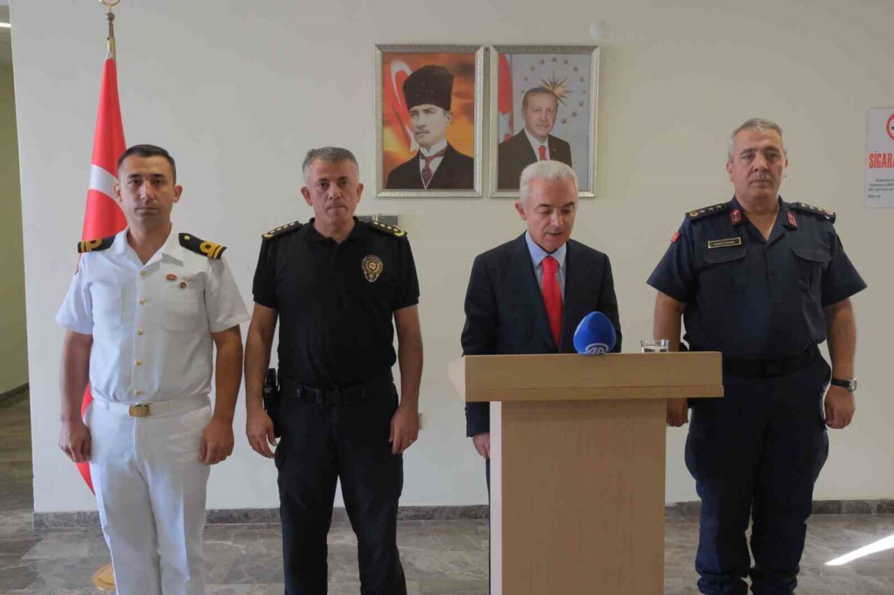 Kırklareli Valisi Uğur Turan, Asayiş Basın Bilgilendirme toplantısında, ağustos ayında