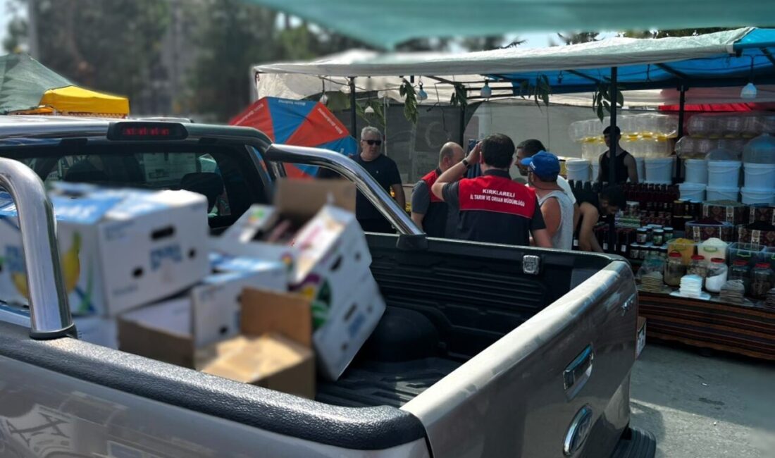 Kırklareli İl Tarım ve Orman Müdürlüğü ekiplerinin yaptığı gıda denetiminde,