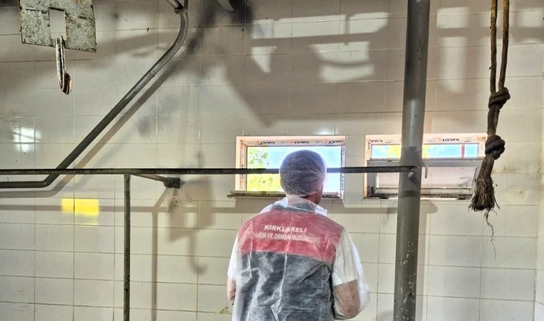 Kırklareli İl Tarım ve Orman Müdürlüğünce mezbahalar denetlendi. Kırklareli İl