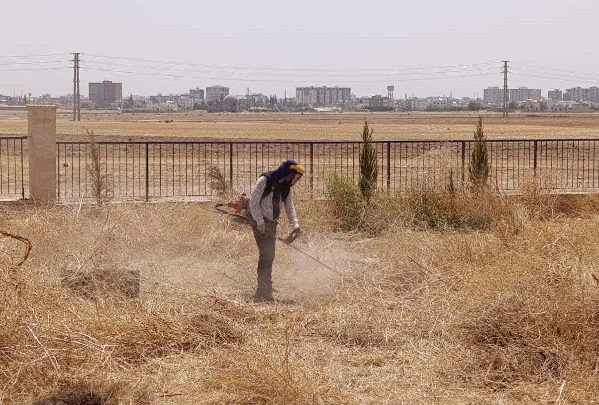 Mardin Büyükşehir Belediyesi tarafından Kızıltepe Millet Bahçesinde bakım ve yenileme