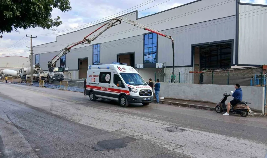 Kocaeli’nin Başiskele ilçesinde yapımı devam eden bir fabrikanın inşaatında çalışan