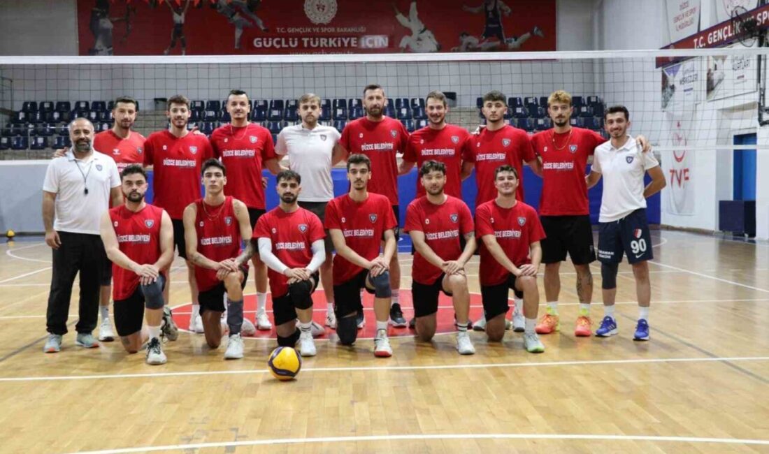 Türkiye Erkekler Voleybol 1. Ligi’nde mücadele eden Düzce Belediyesi Spor