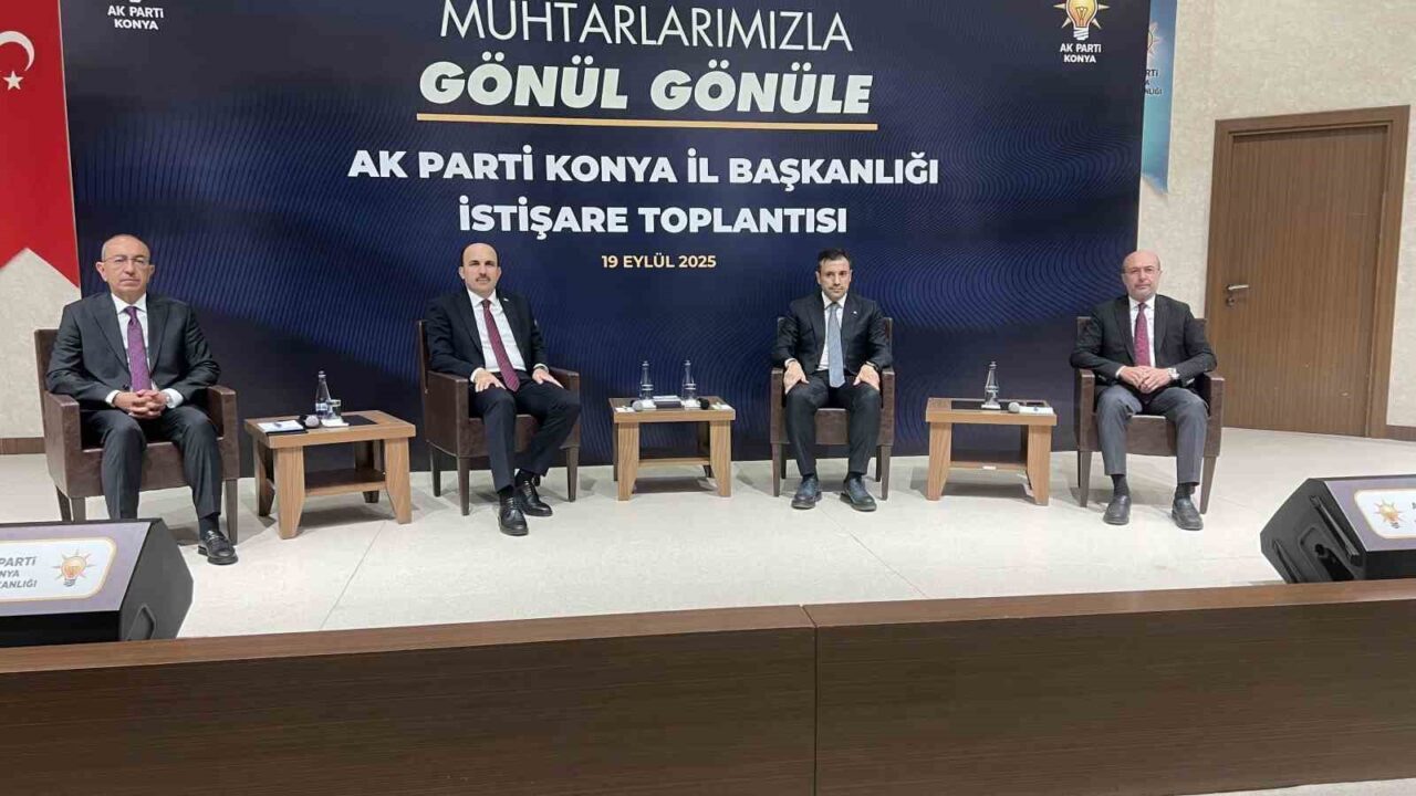 AK Parti Konya İl Başkanlığı tarafından “Muhtarlarımızla Gönül Gönüle” programı