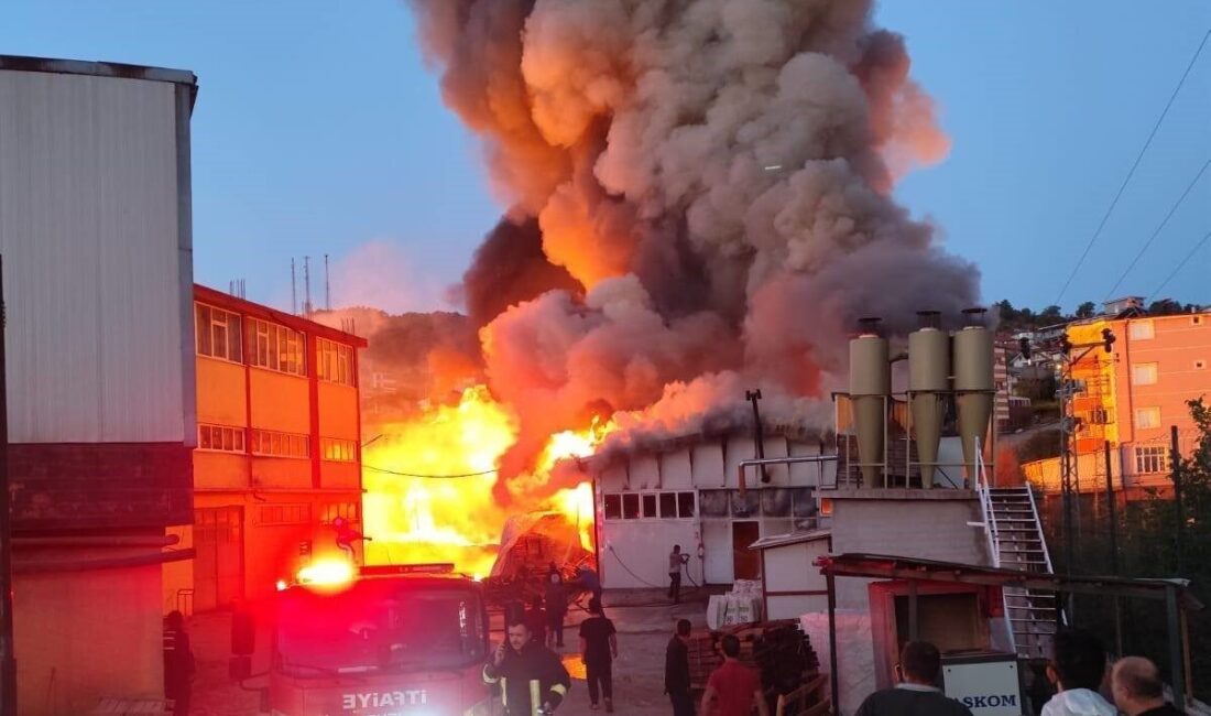 Konya’nın Beyşehir ilçesinde silah fabrikasında çıkan yangın paniğe neden oldu.