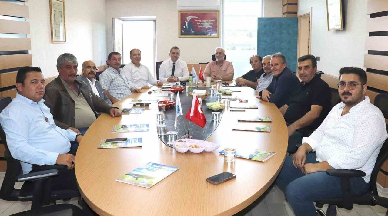 Konya’da faaliyet gösteren Süt Üreticileri Birliği başkanları, Karapınar Süt Üreticileri