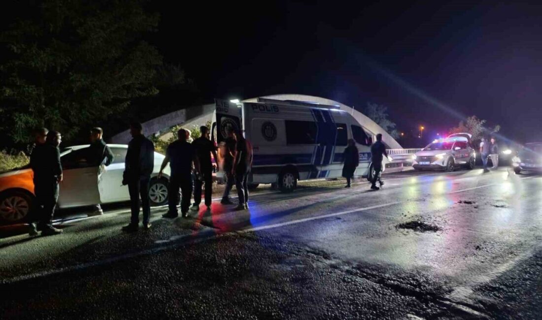 Tekirdağ’ın Saray ilçesinde arkadaşıyla birlikte eski köprü üzerinde alkol alan