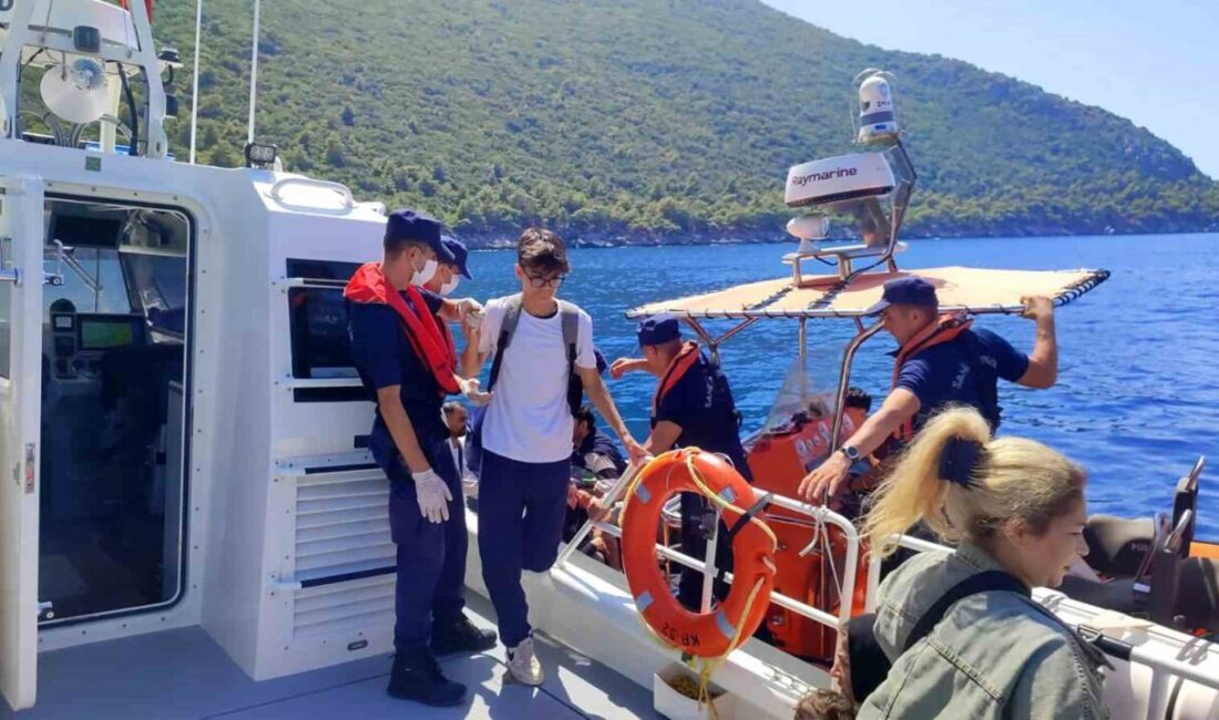 Muğla’nın Fethiye ilçesinde karadan ulaşımın bulunmadığı bir bölgede yasa dışı