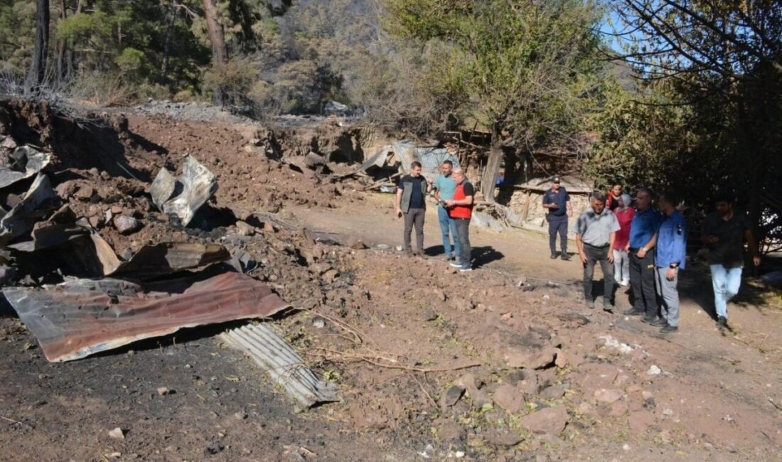 Muğla’nın Köyceğiz ilçesinde meydana gelen orman yangınında zarar gören vatandaşlar