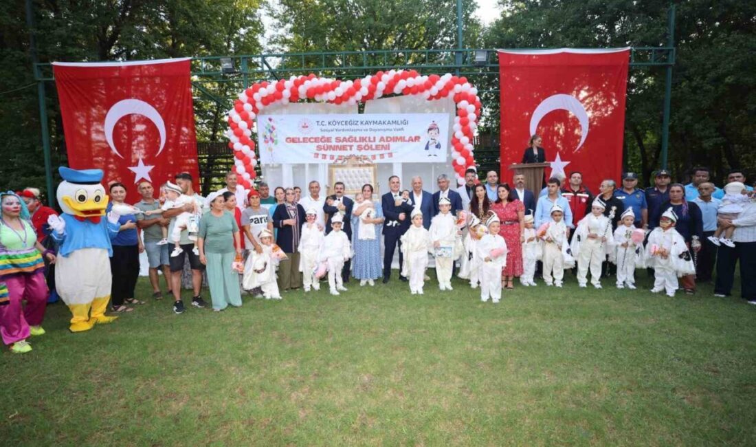 Köyceğiz Kaymakamlığı himayesinde ‘Geleceğe Sağlıklı Adımlar Sünnet Şöleni’ düzenlendi. Sünnet