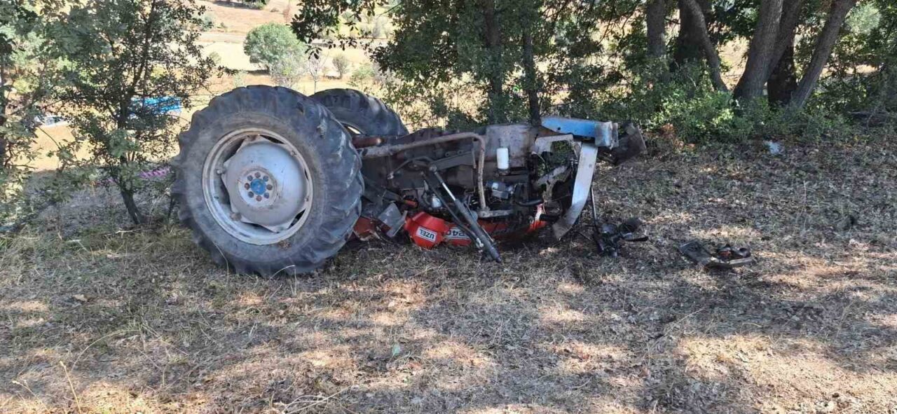 Tokat’ın Artova ilçesinde meydana gelen traktör kazasında bir kişi hayatını