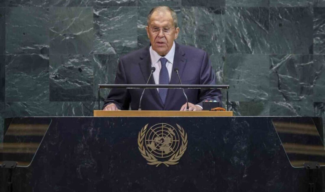 Rusya Dışişleri Bakanı Sergey Lavrov 80. Birleşmiş Milletler (BM) Genel
