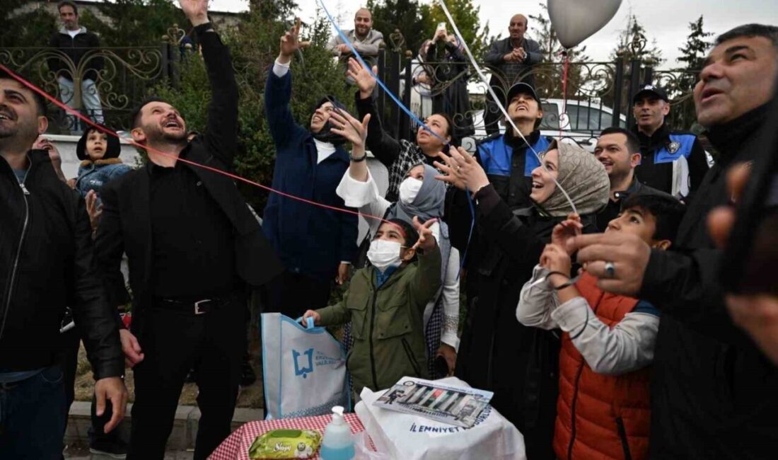 Erzurum’da lösemi hastalığını atlatan Talha Sıraç Bayraktutar için balon ve