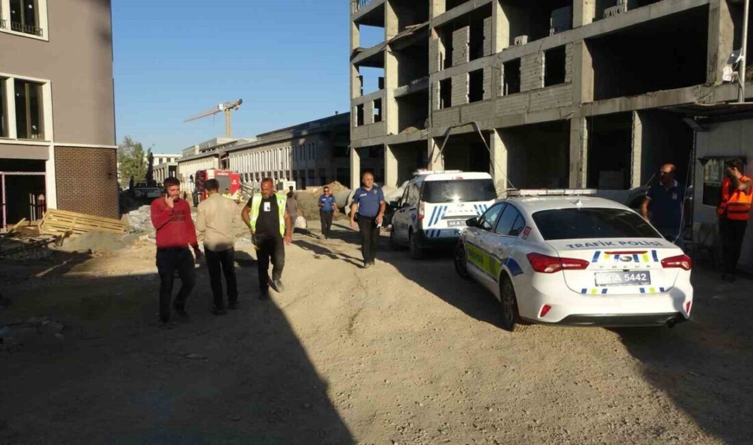Malatya’da çarşı inşaatında meydana gelen göçükte 1 işçi yaralandı. Olay,